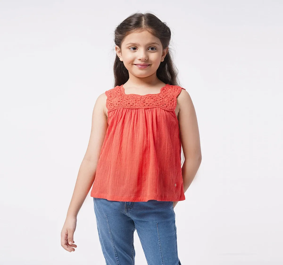 Girls Crochet Strap Top