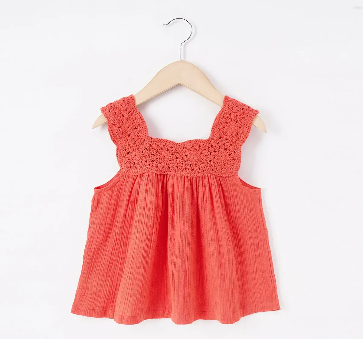 Girls Crochet Strap Top