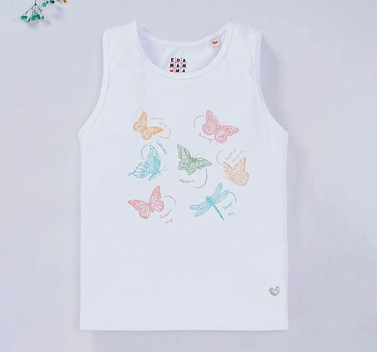 Girls Butterfly Print Tee