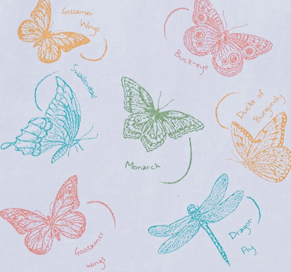 Girls Butterfly Print Tee