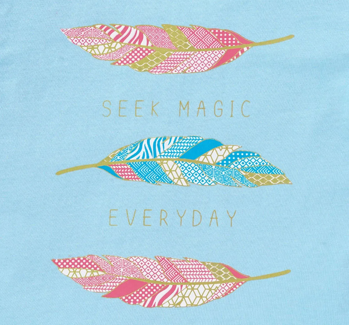 Girls Feather Print Tee