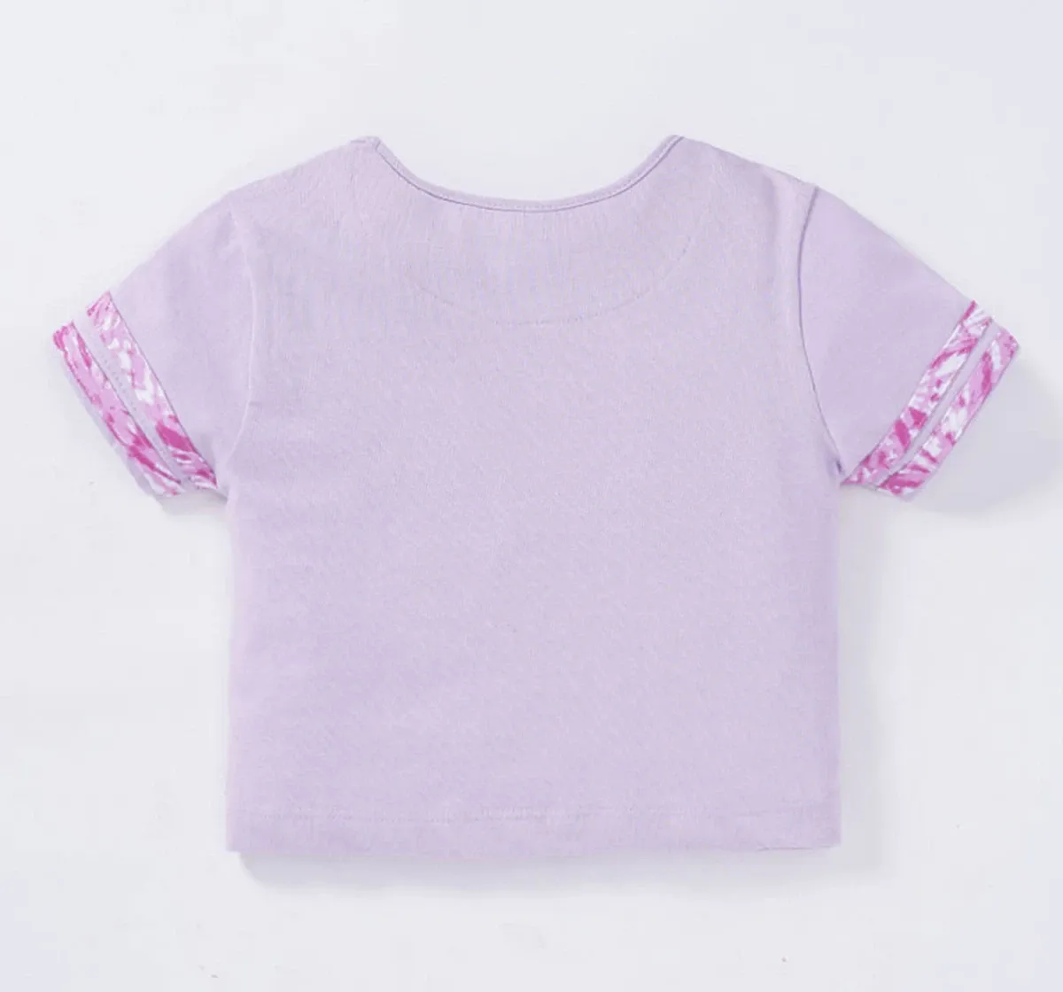 Girls Crop Tee With Applique