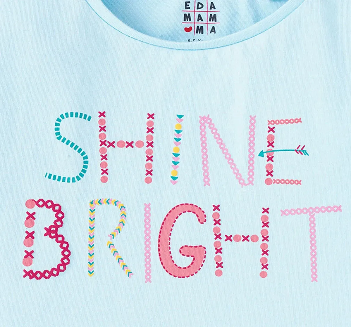 Girls Text Printed Tee