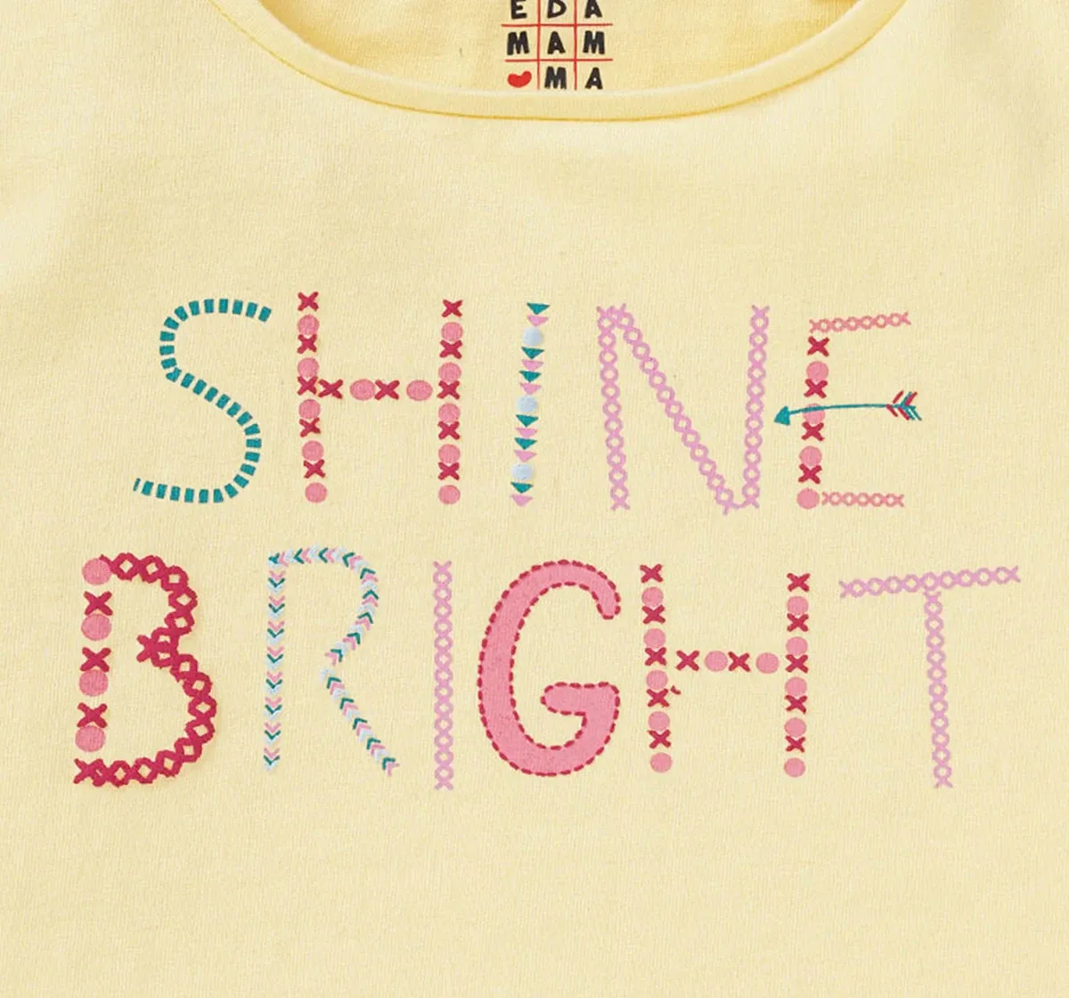 Girls Text Printed Tee
