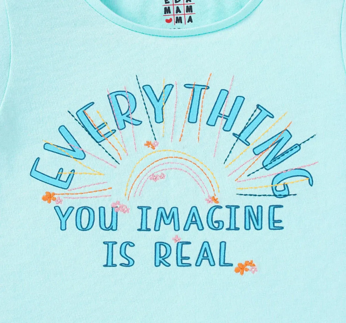 Girls Text Printed Tee