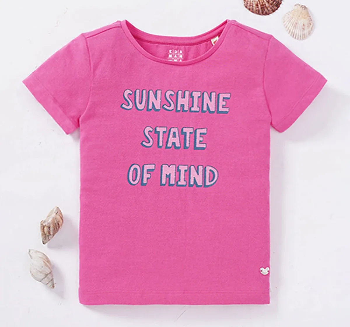 Girls Text Printed Tee