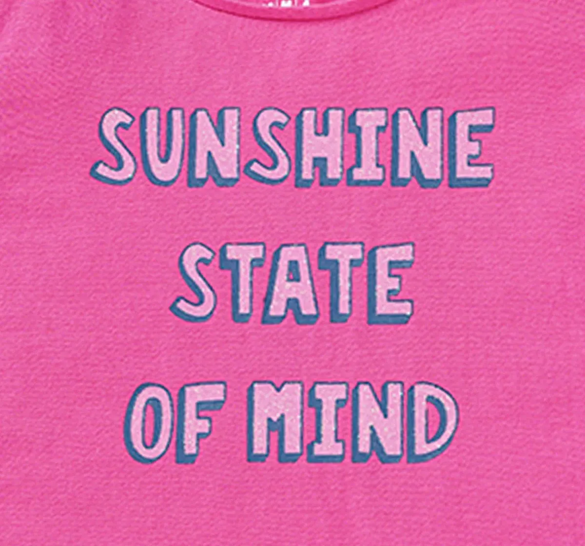 Girls Text Printed Tee