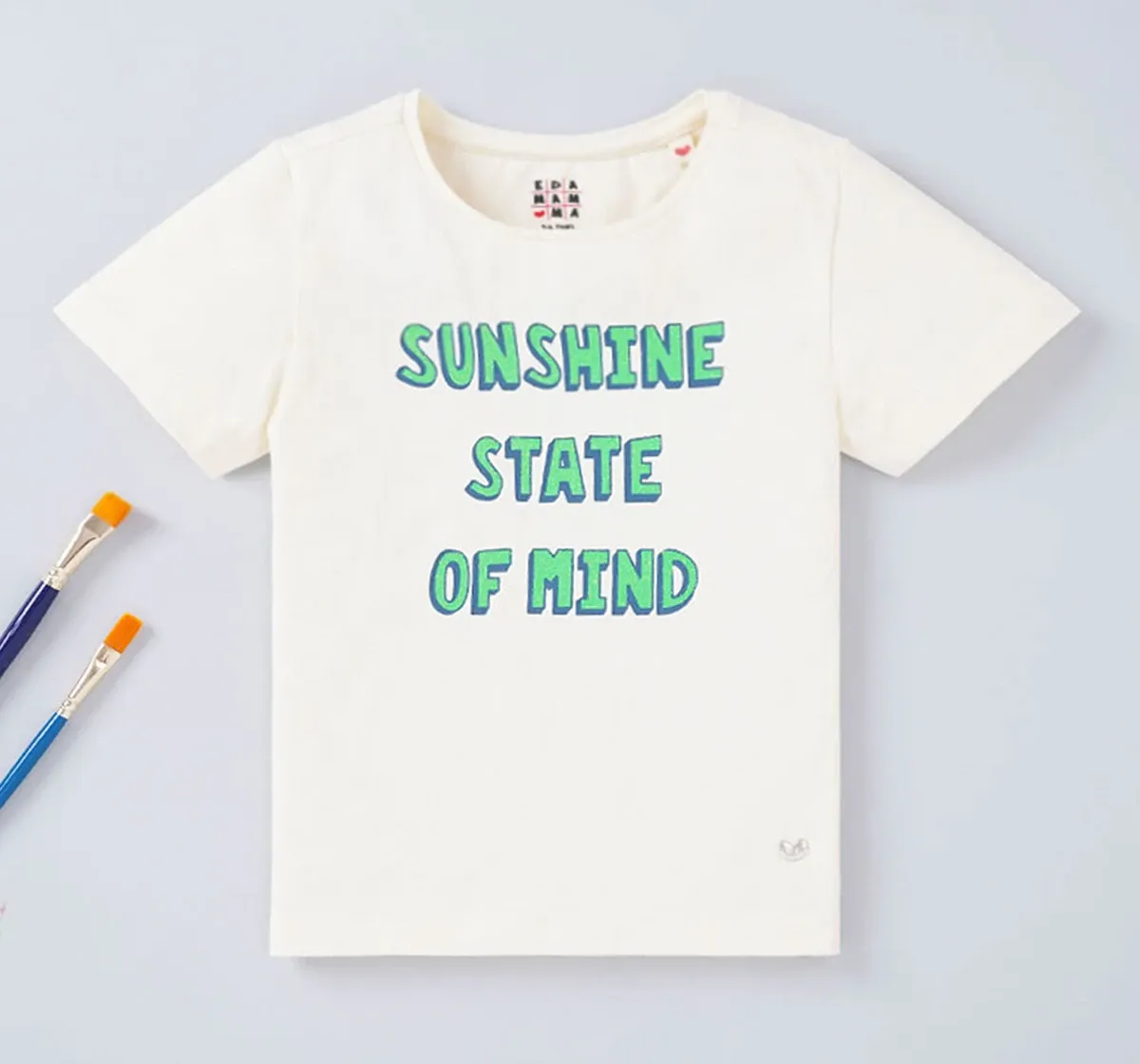 Girls Text Printed Tee