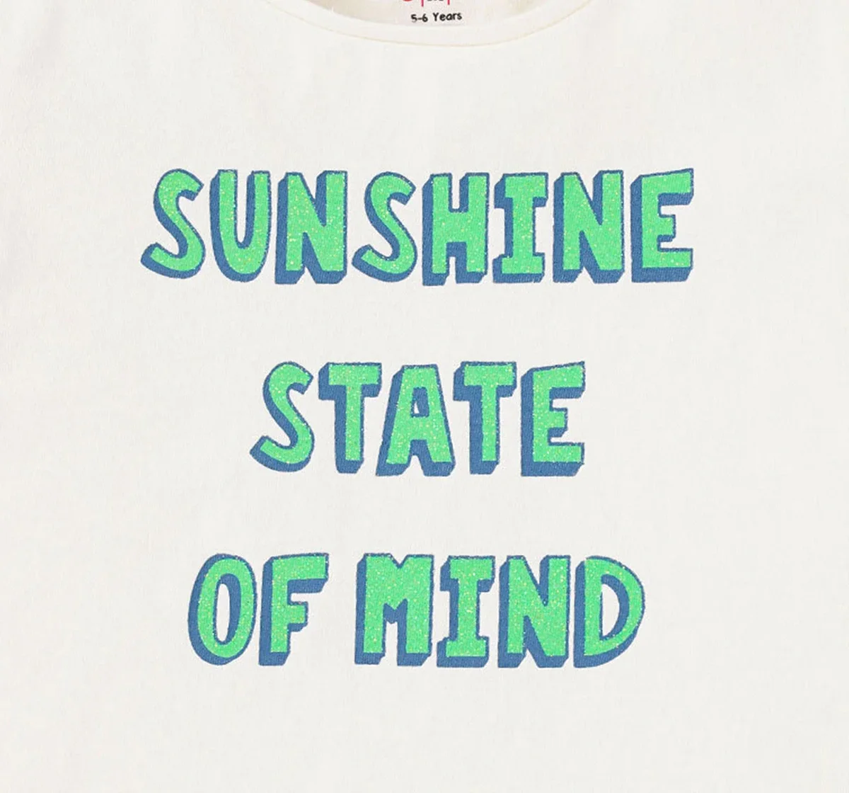 Girls Text Printed Tee