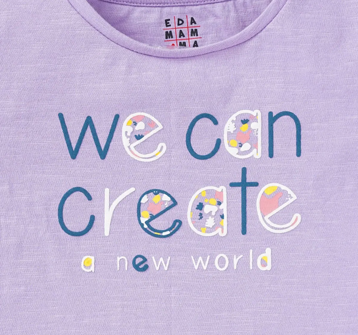 Girls Text Printed Tee