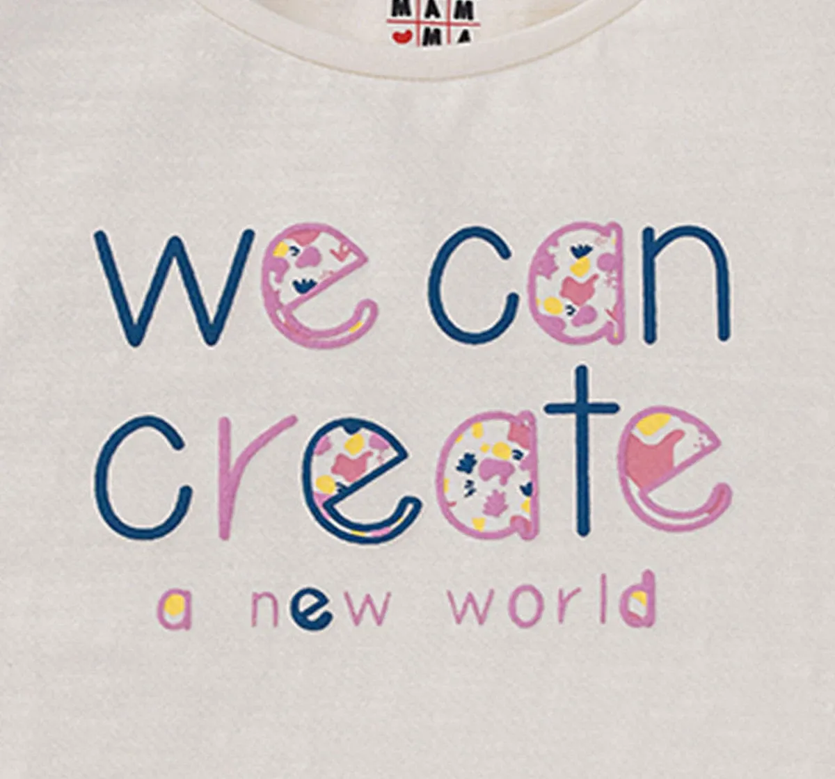 Girls Text Printed Tee