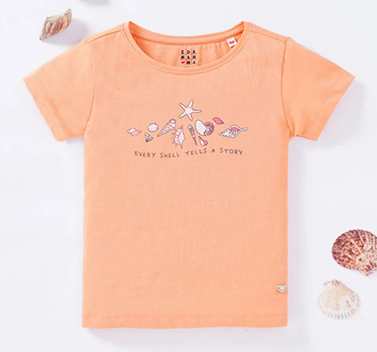 Girls Shell Print Top