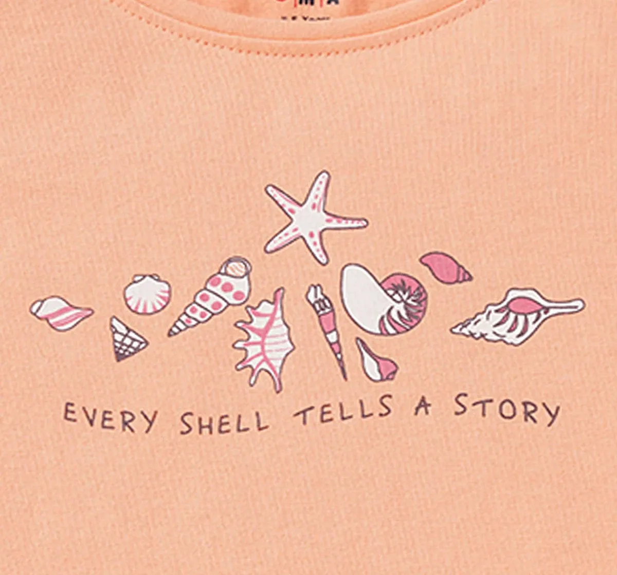 Girls Shell Print Top