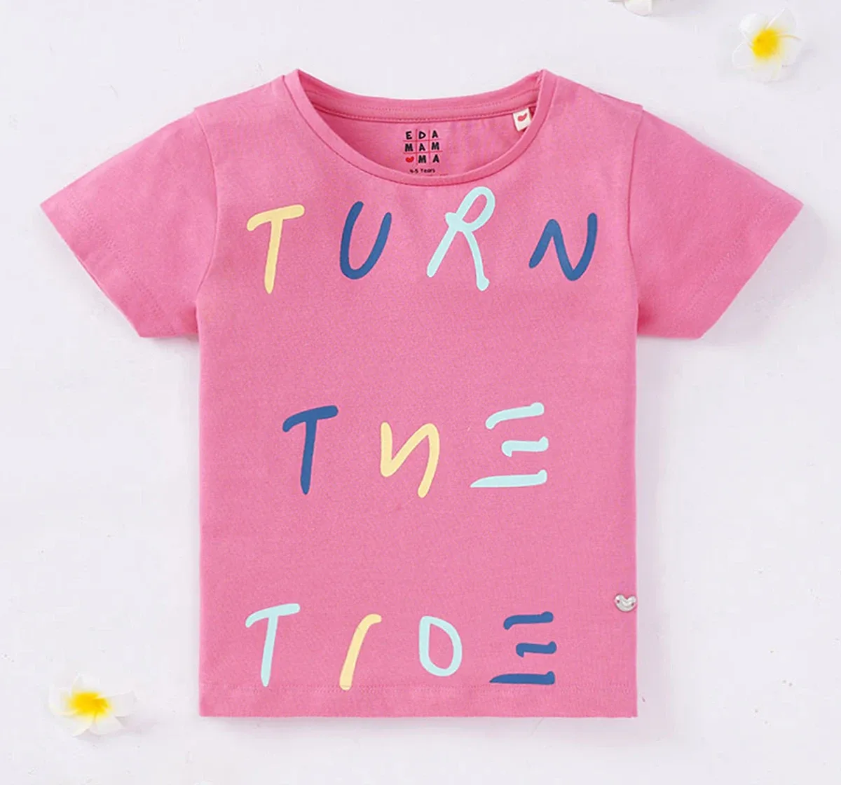 Girls Text Printed Tee