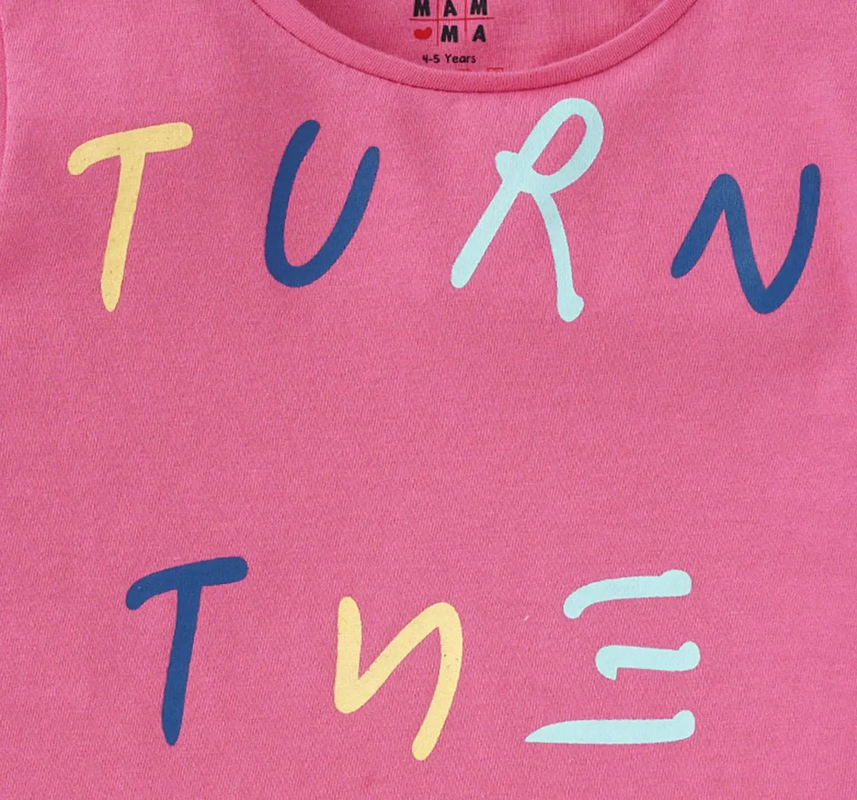 Girls Text Printed Tee