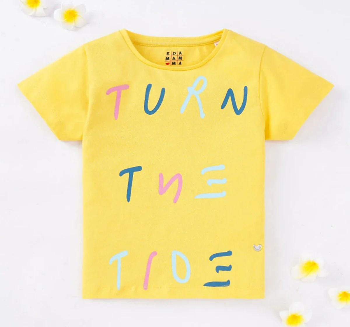 Girls Text Printed Tee