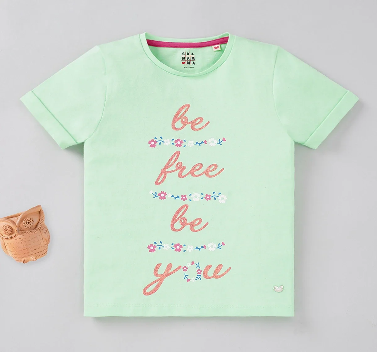 Girls Glitter Printed Tee