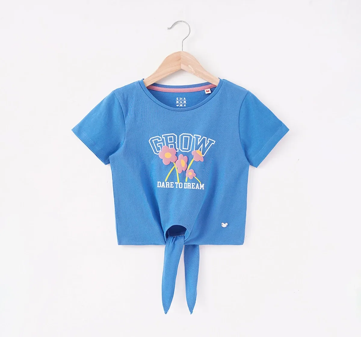 Girls Printed Knot Tee