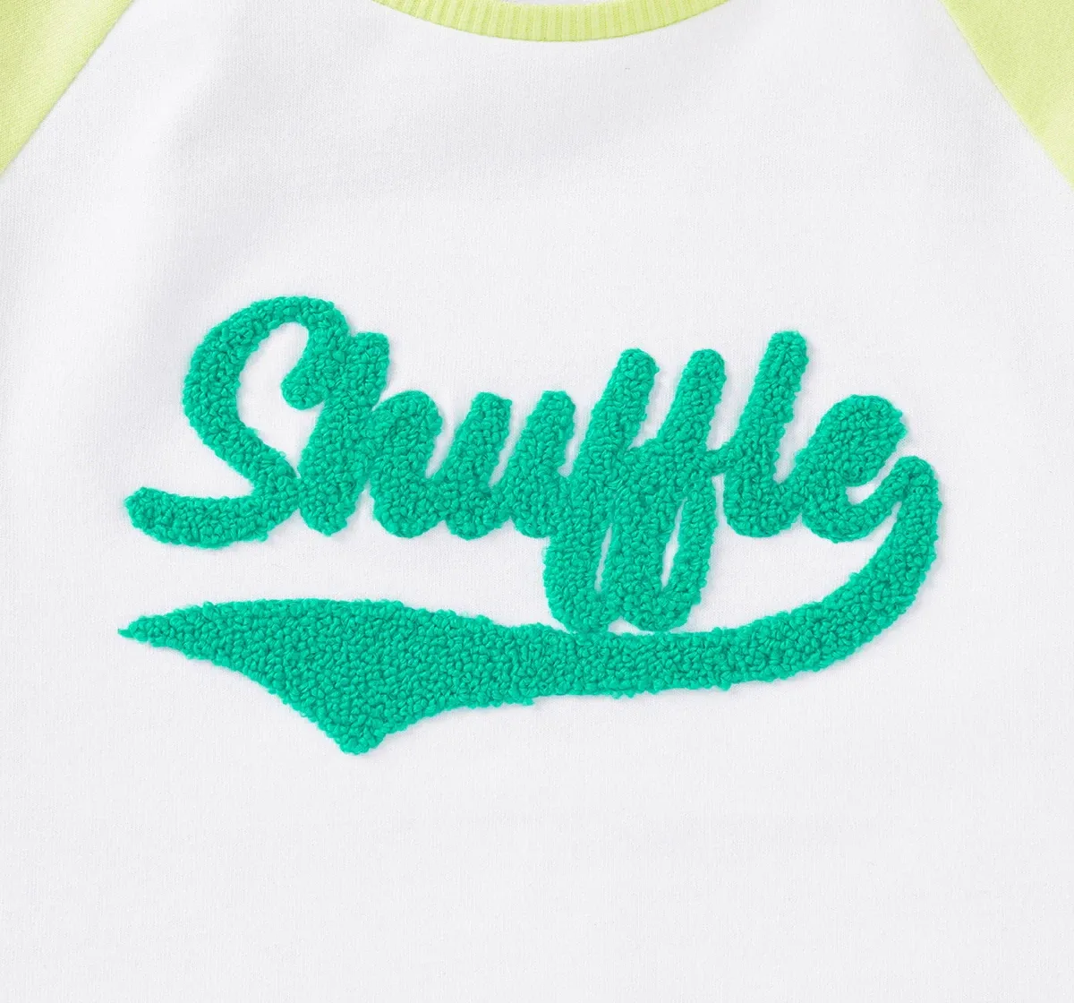 Girls Embroidered Raglan Tee