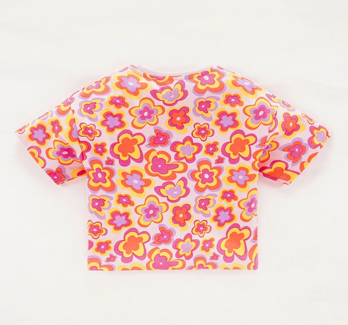 Girls Floral Printed T-Shirt