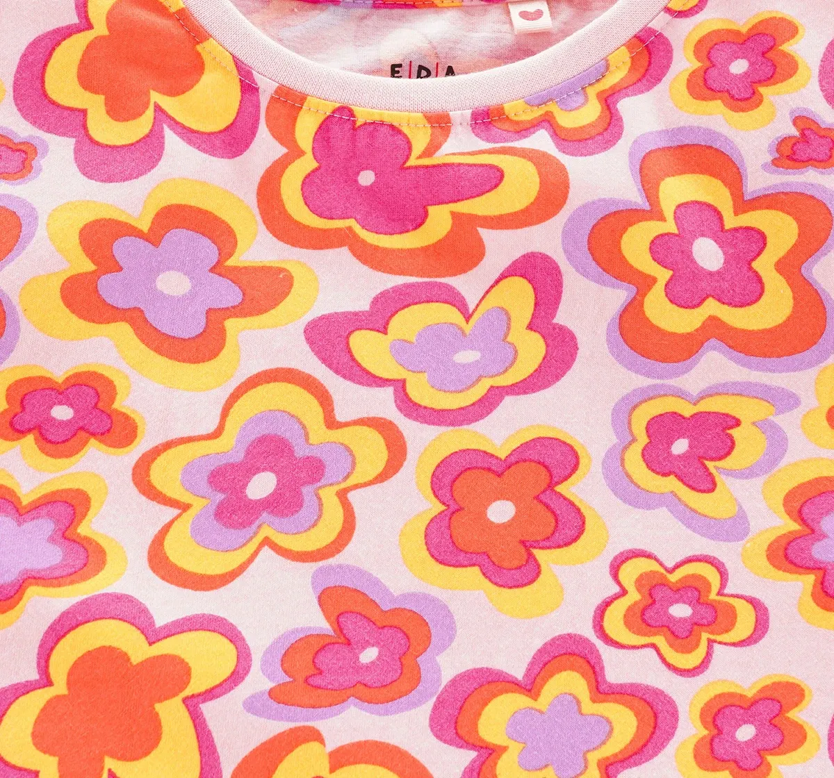 Girls Floral Printed T-Shirt