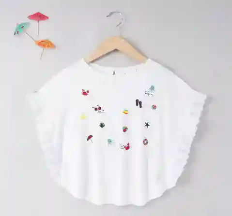 Girls Kimono Sleeve Top