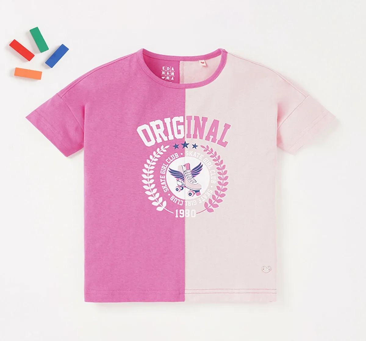 Girls Printed Cut And Sew Tee