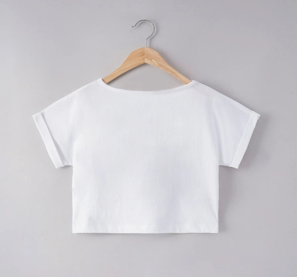 Girls Printed Overlap Tee
