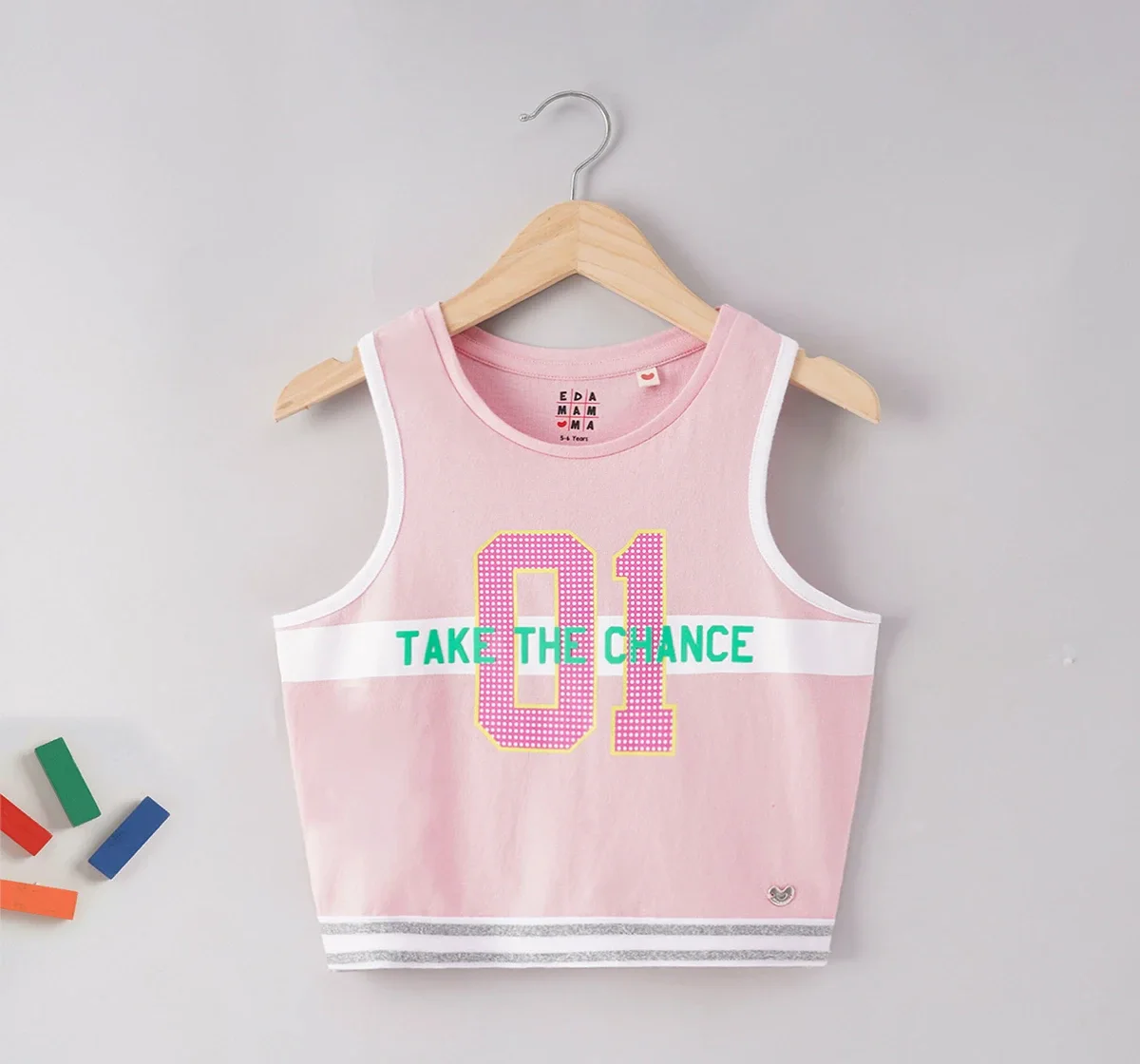 Girls Printed Crop Top