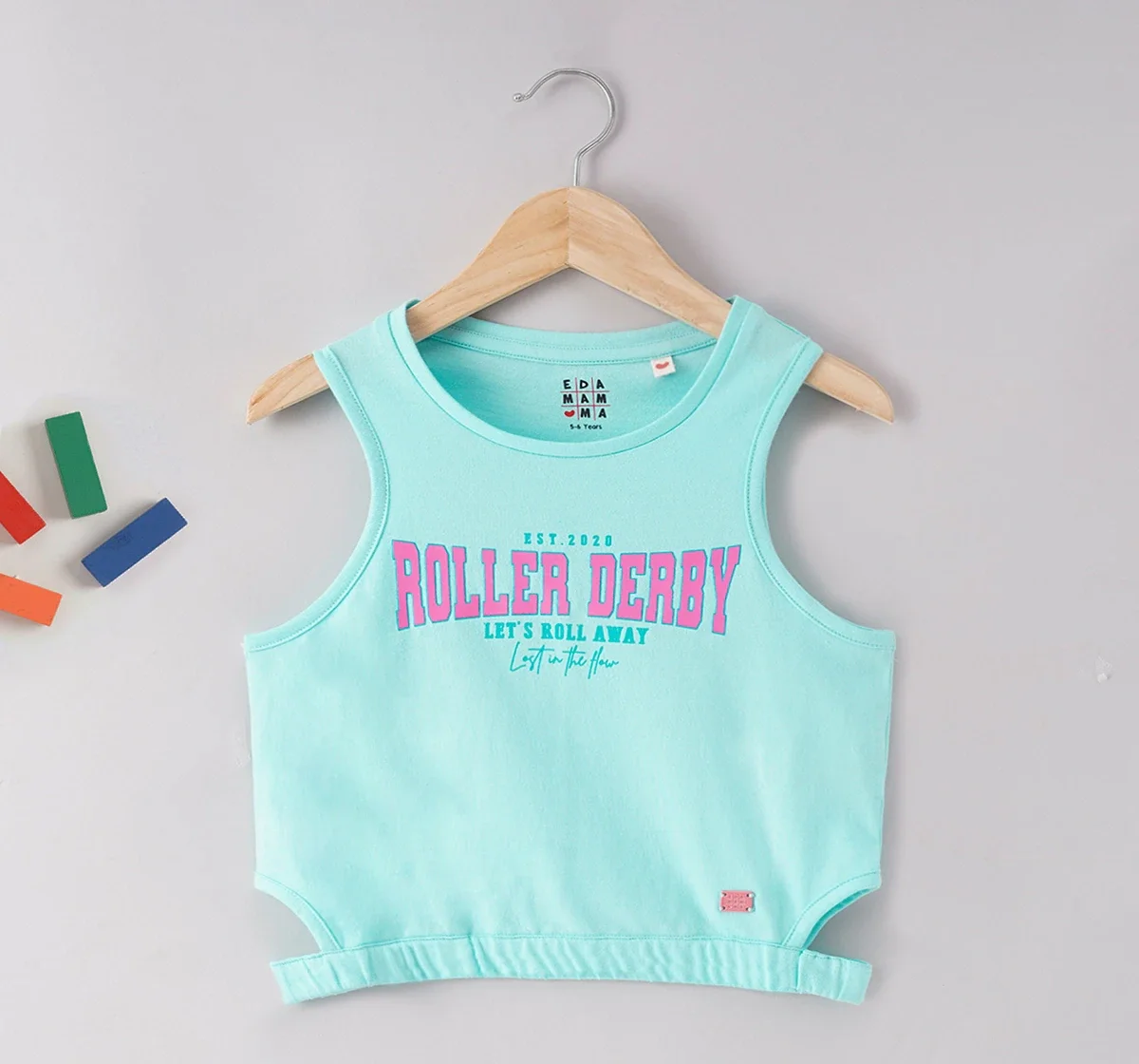 Girls Printed Crop Top