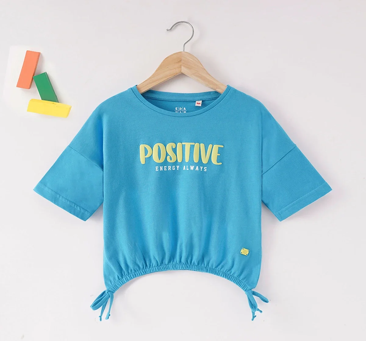 Girls Printed Tie Up Tee