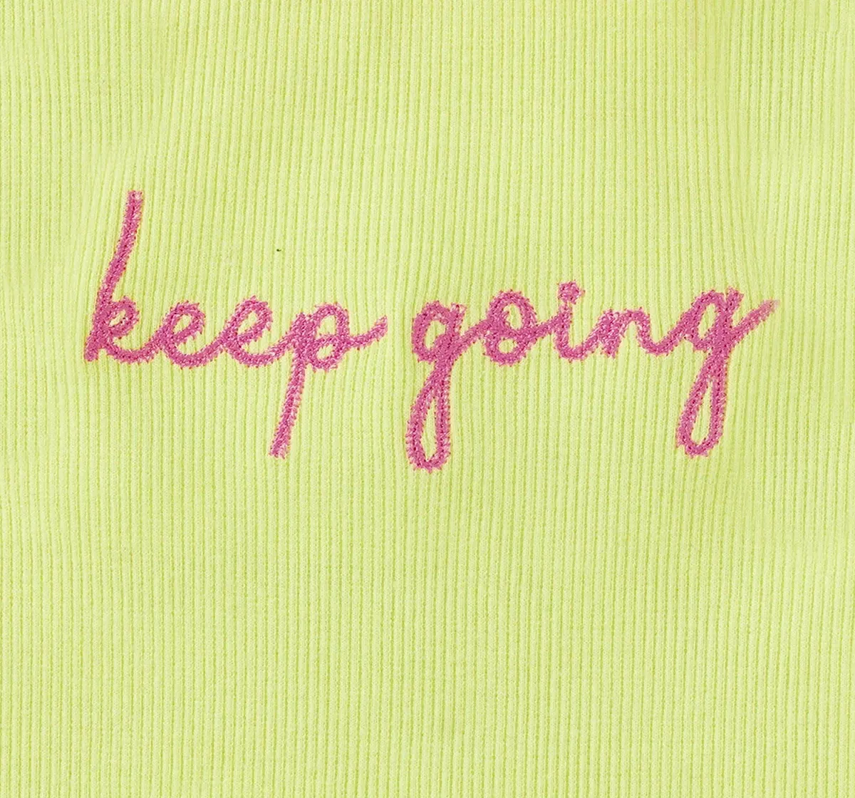 Girls Embroidered Sleeveless Crop Top