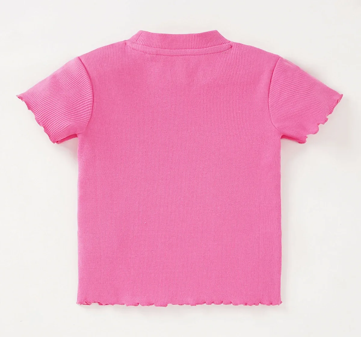 Girls Embroidered Rib Top