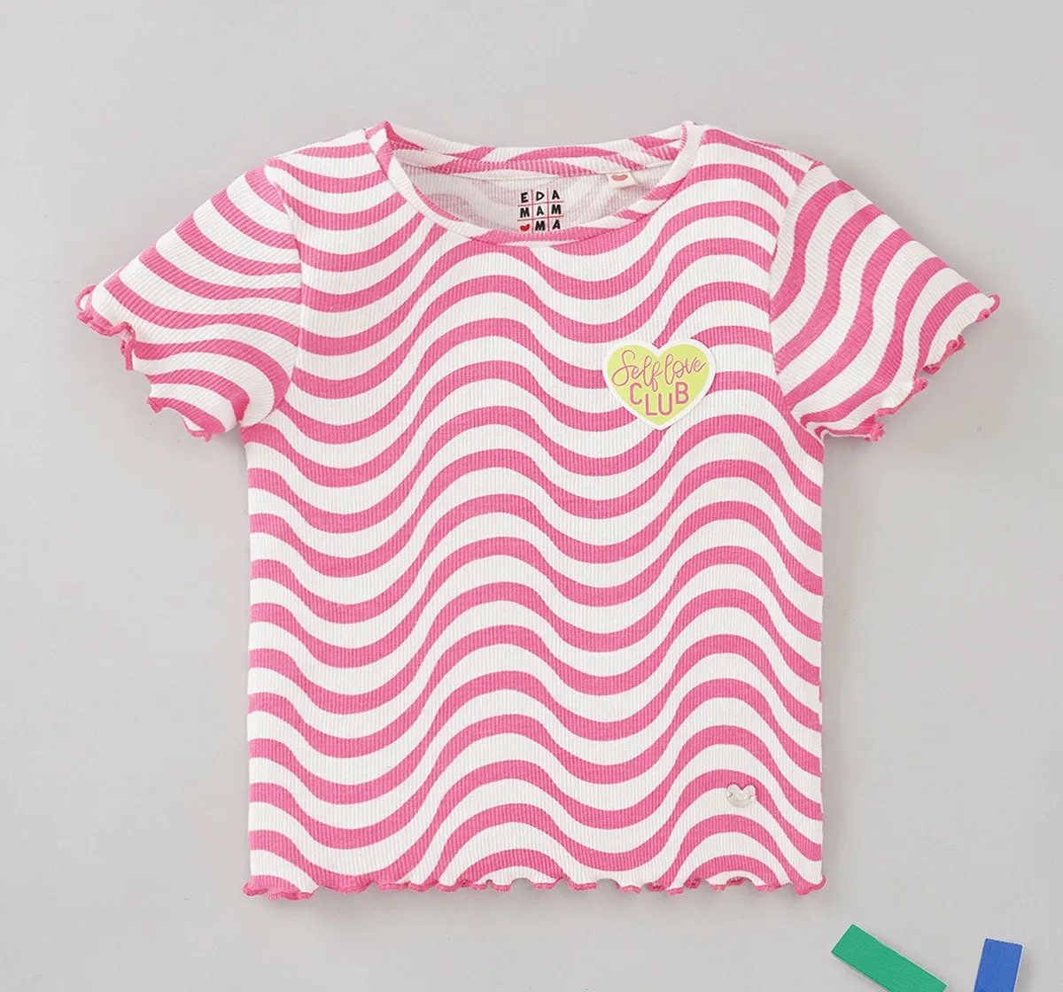 Girls Printed Rib Tee