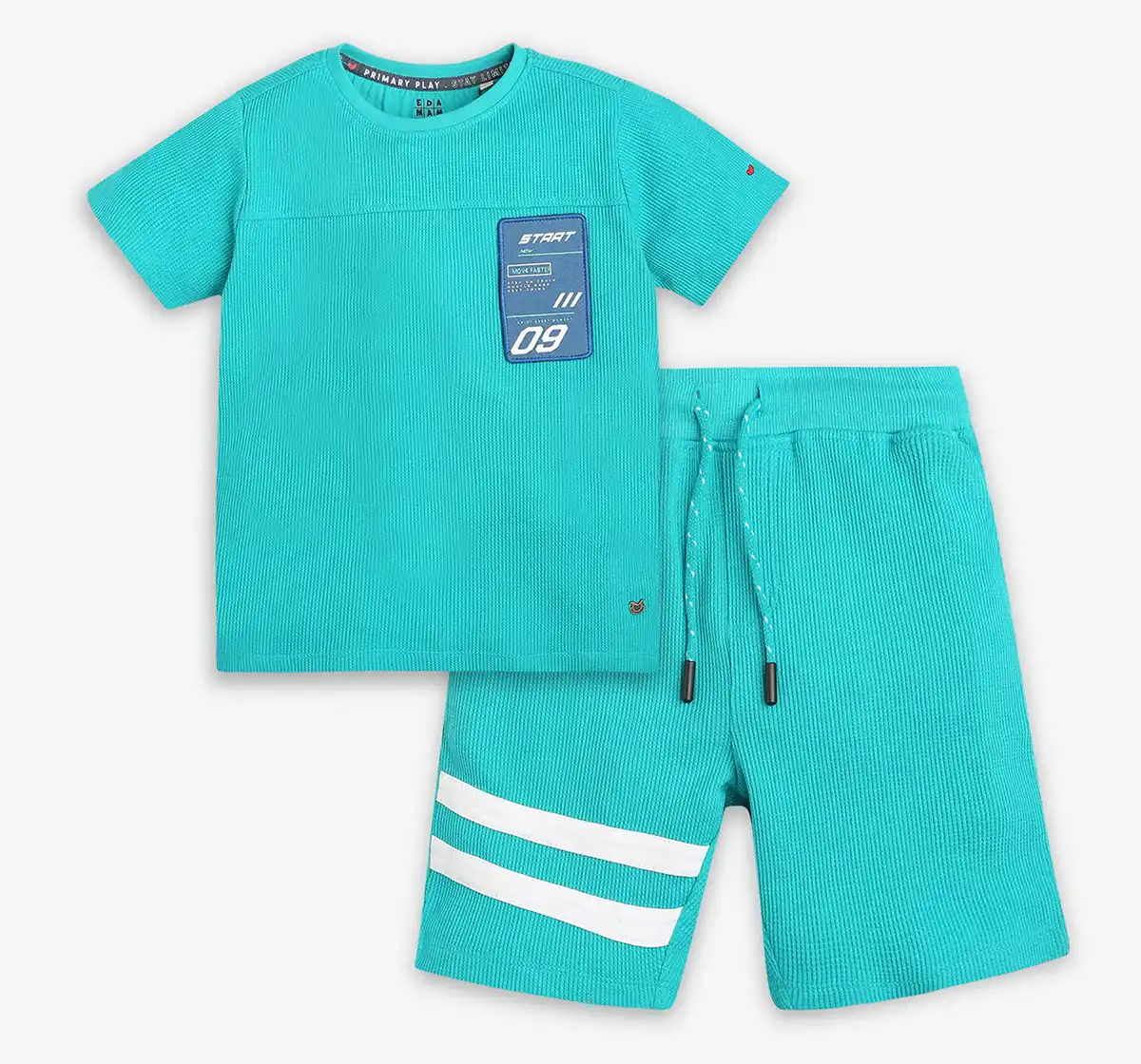 Boys 100% Cotton Co-Ord Set - Lime (Pack of 2)