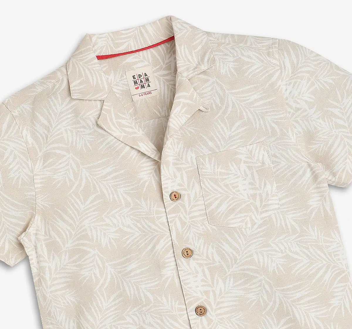 Boys 100% Cotton Co-Ord Set - Beige (Pack of 2)