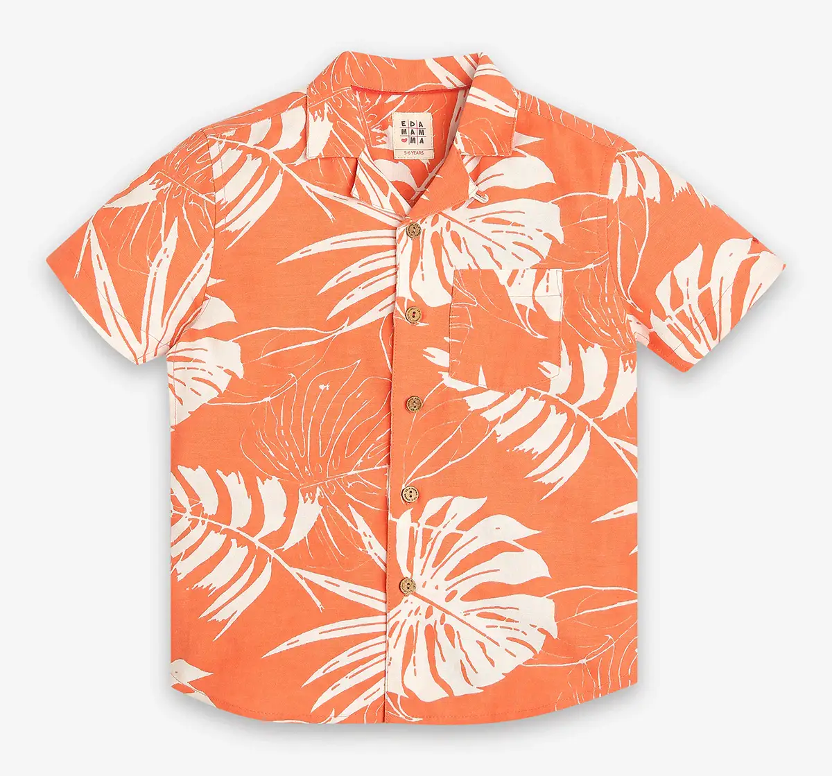 Boys Printed Co-ord Set - Orange