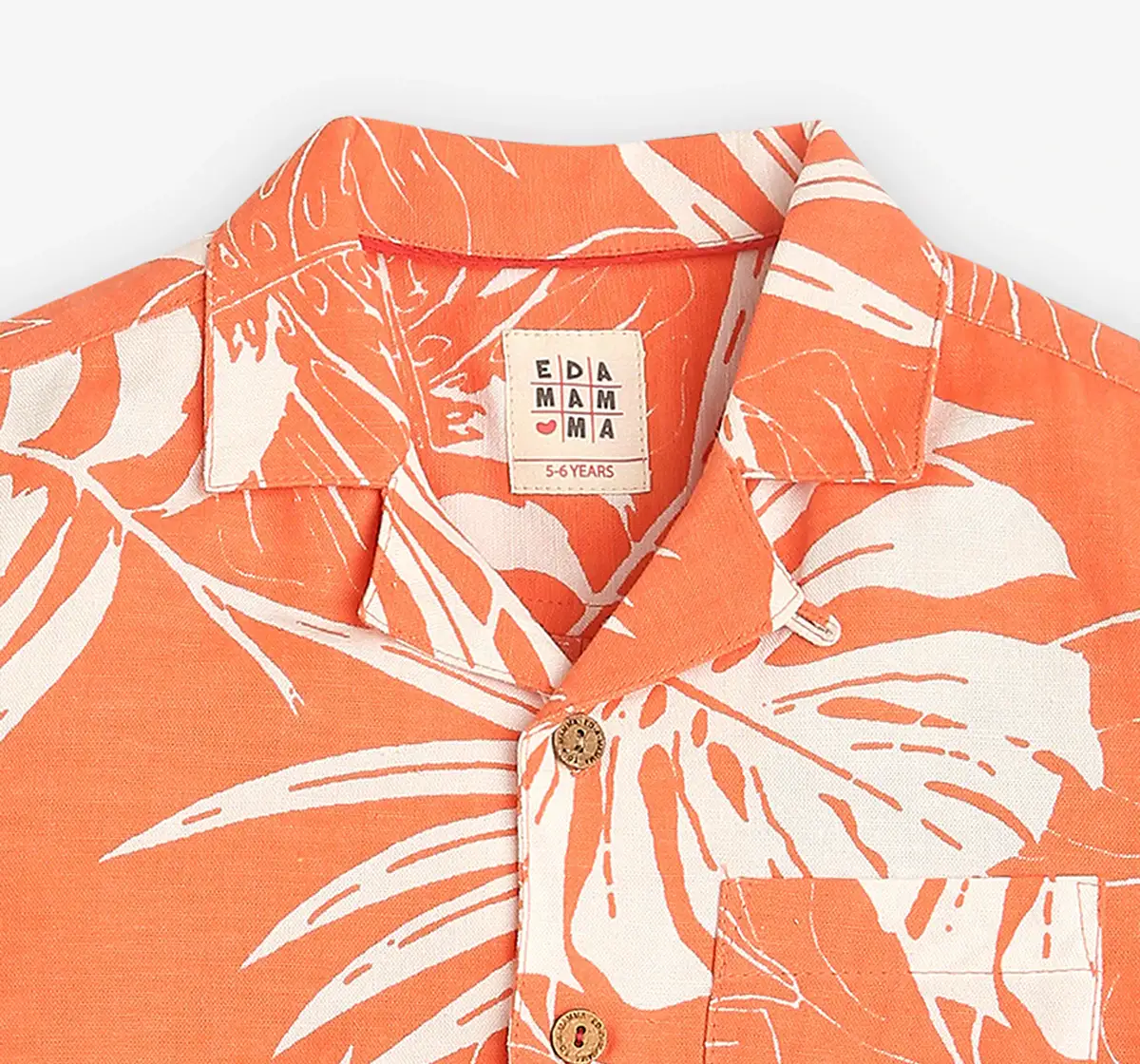 Boys Printed Co-ord Set - Orange