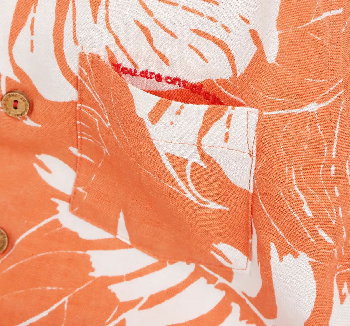 Boys Printed Co-ord Set - Orange