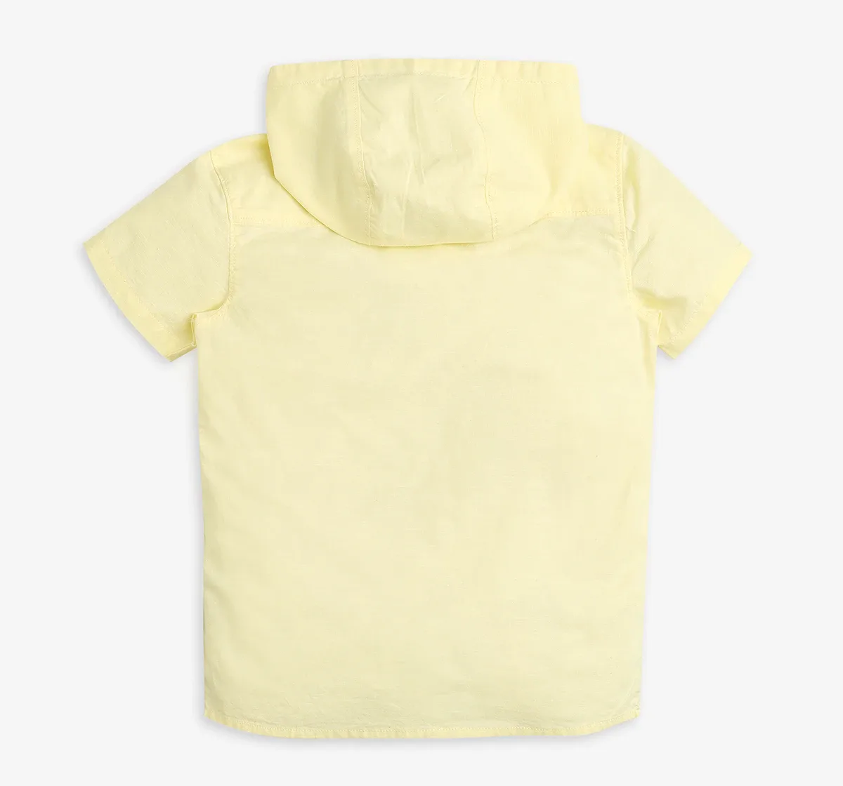 Boys Color Block Hooded Shirt - Multicolor