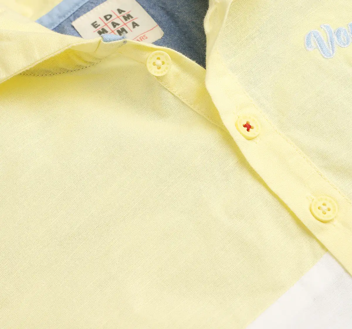 Boys Color Block Hooded Shirt - Multicolor