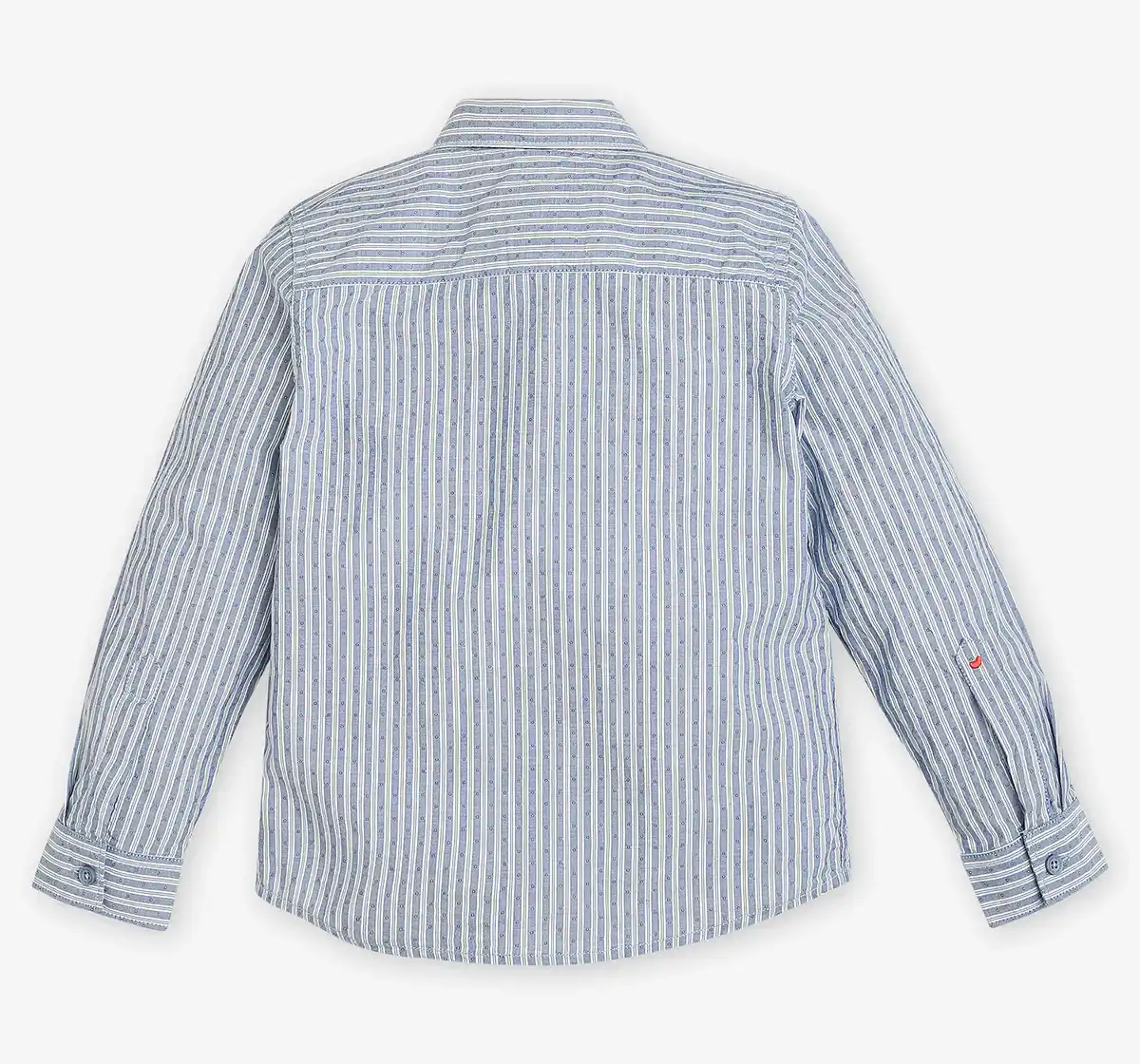 Boys Cotton Striped Shirt - Blue