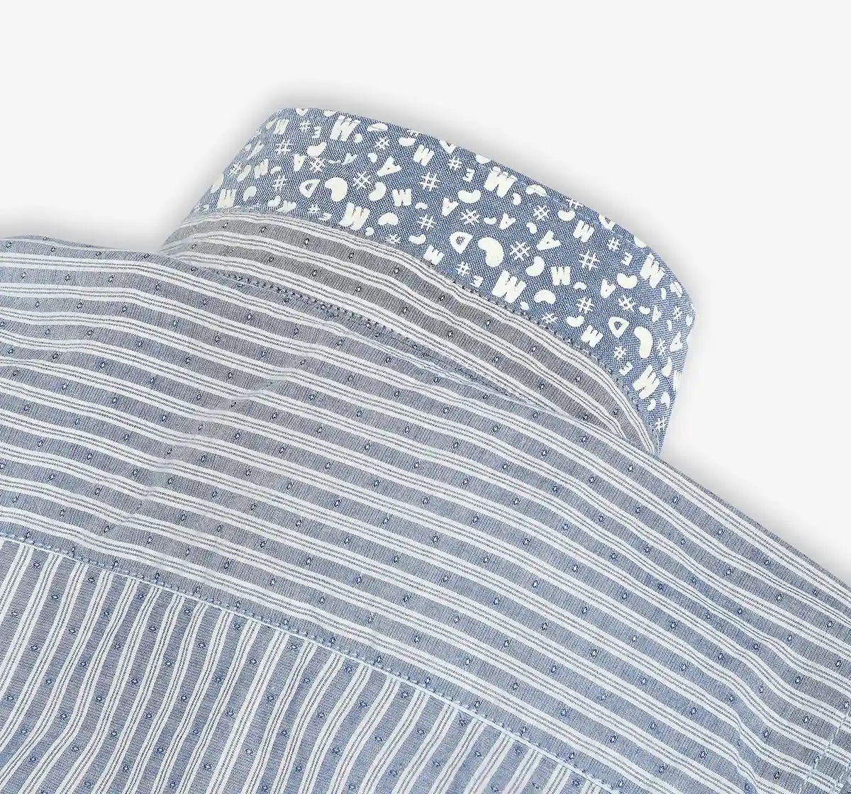 Boys Cotton Striped Shirt - Blue