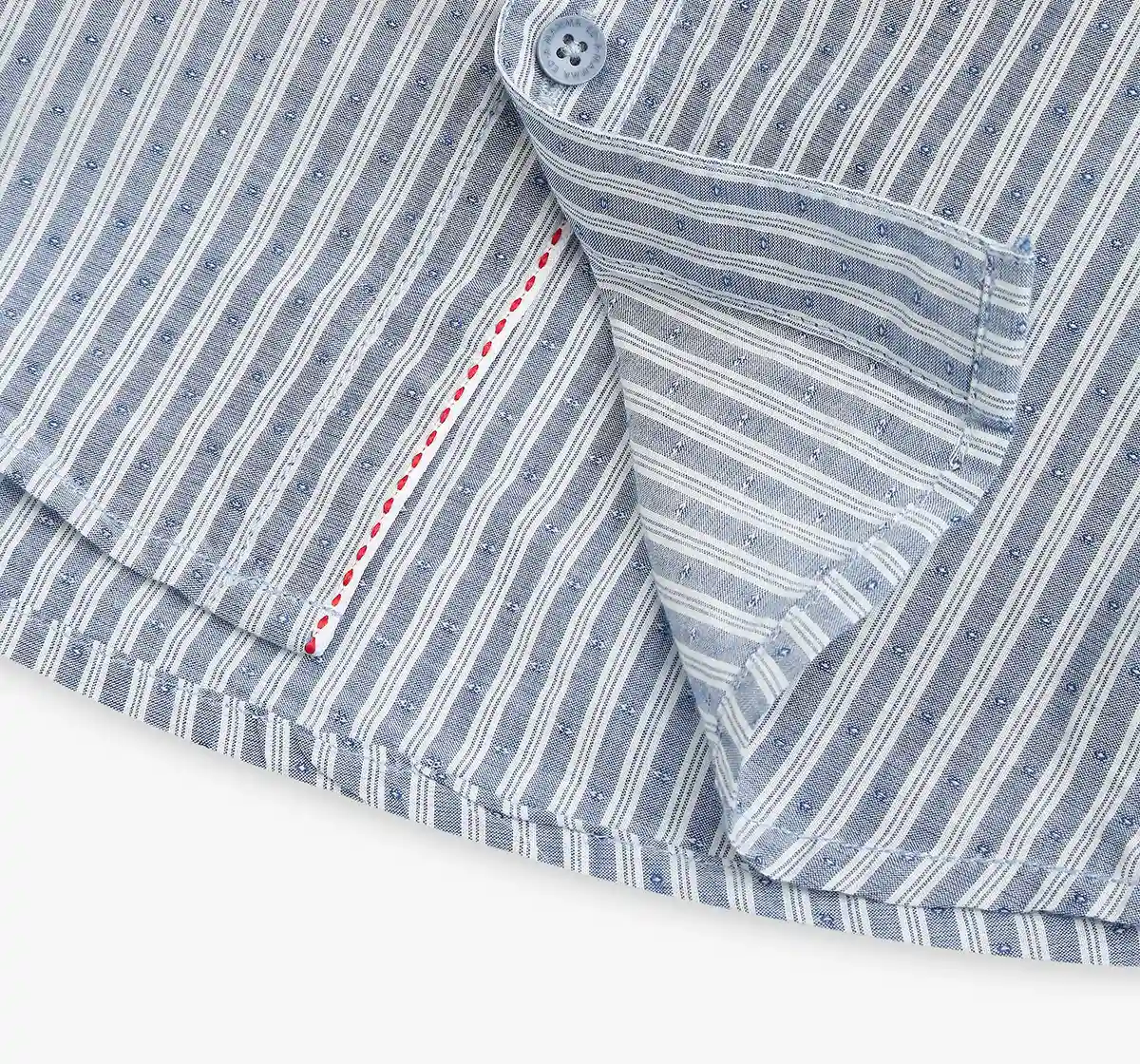 Boys Cotton Striped Shirt - Blue