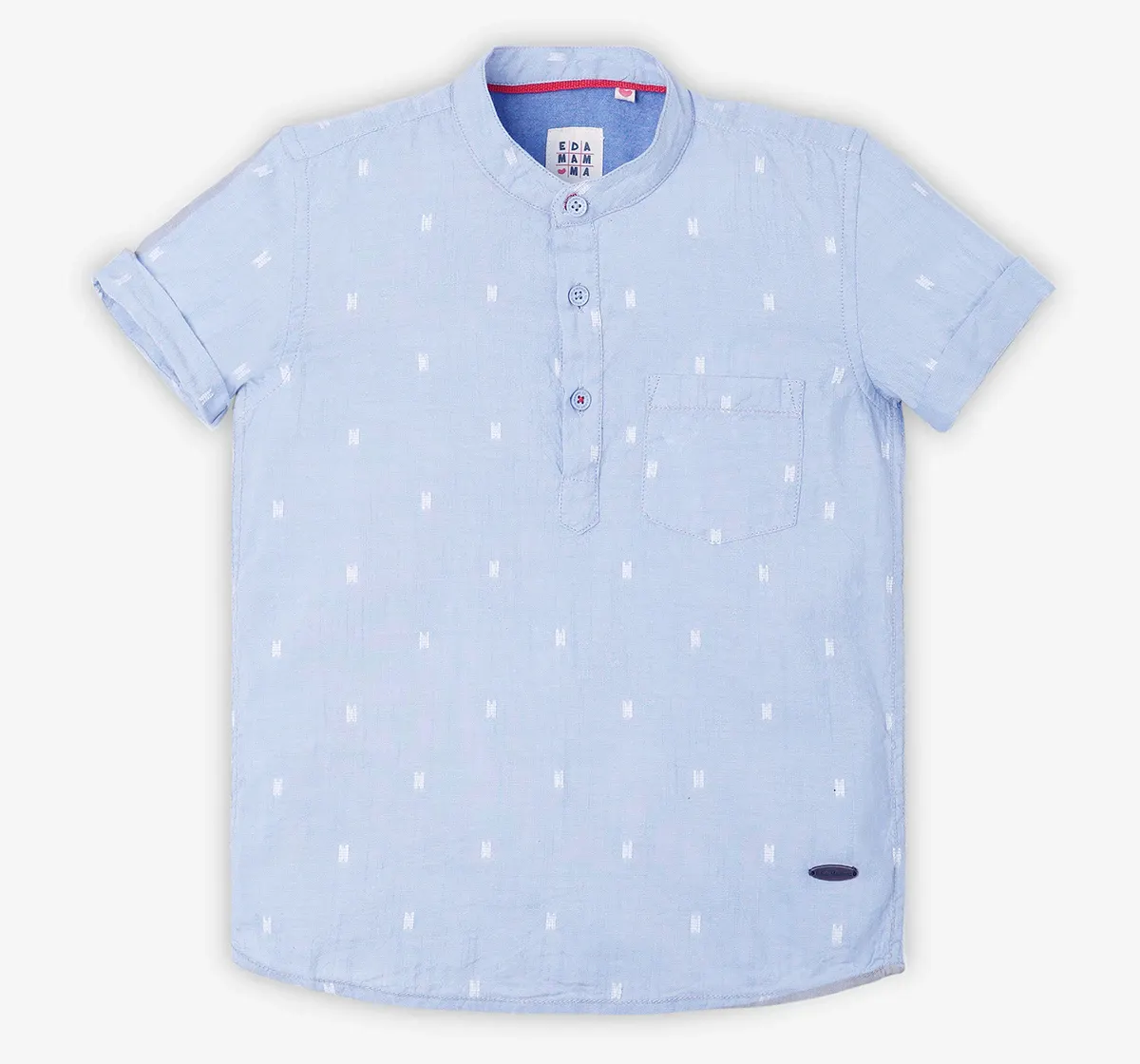 Boys Dobby Shirt - Blue