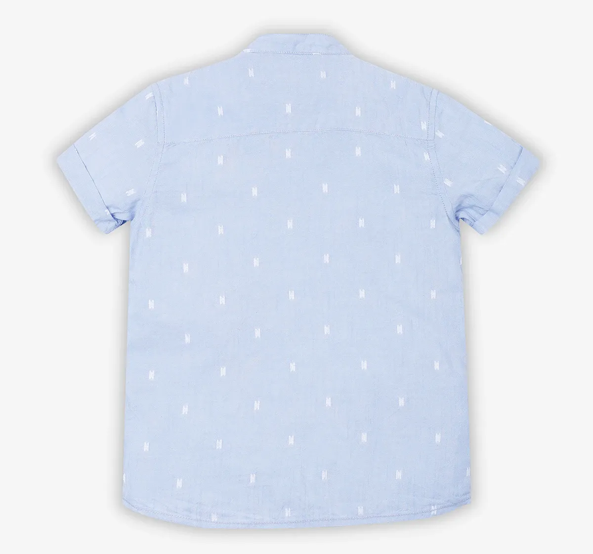Boys Dobby Shirt - Blue
