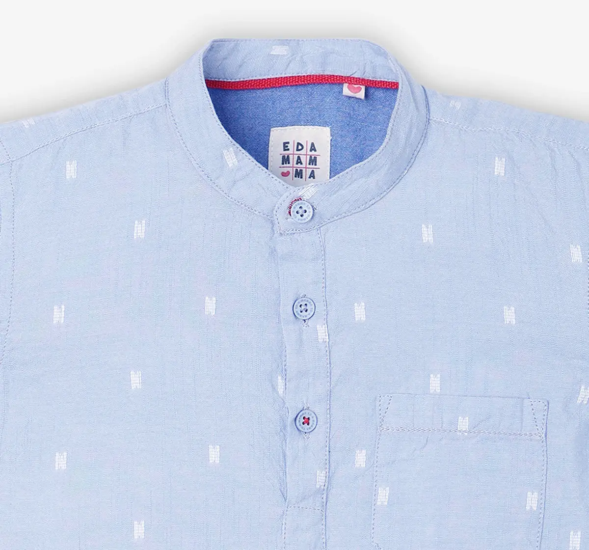Boys Dobby Shirt - Blue