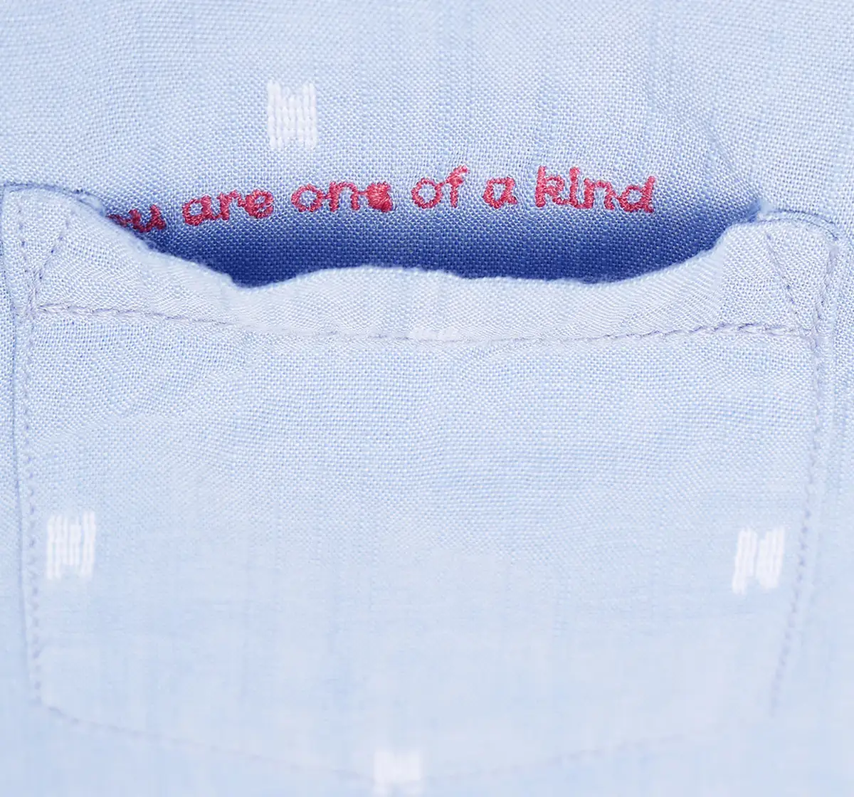 Boys Dobby Shirt - Blue