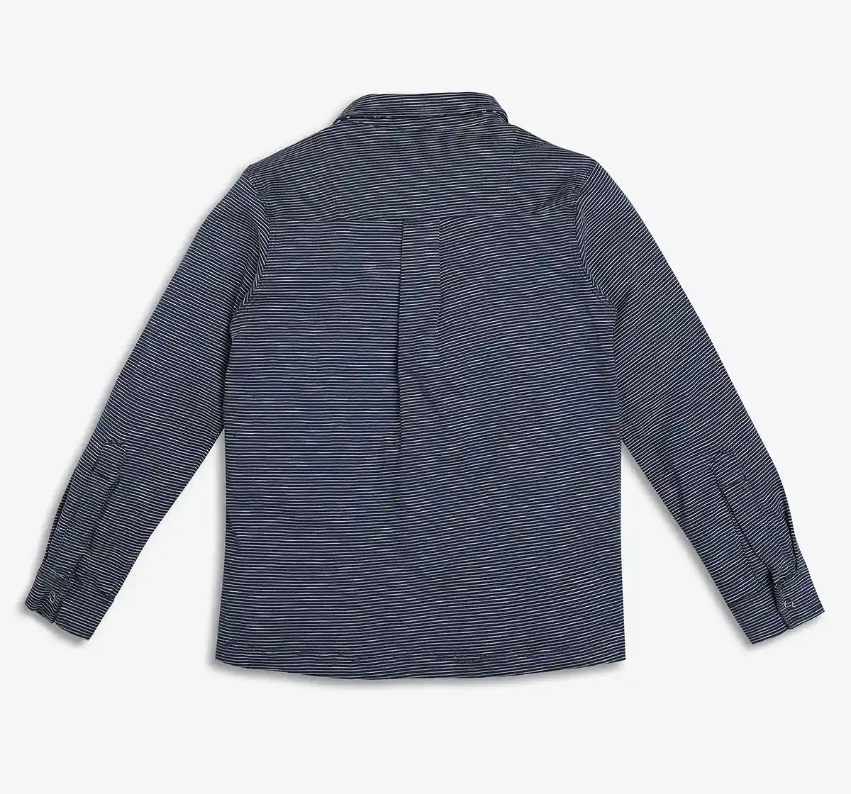 Boys Striped 100% Cotton Shirt - Black