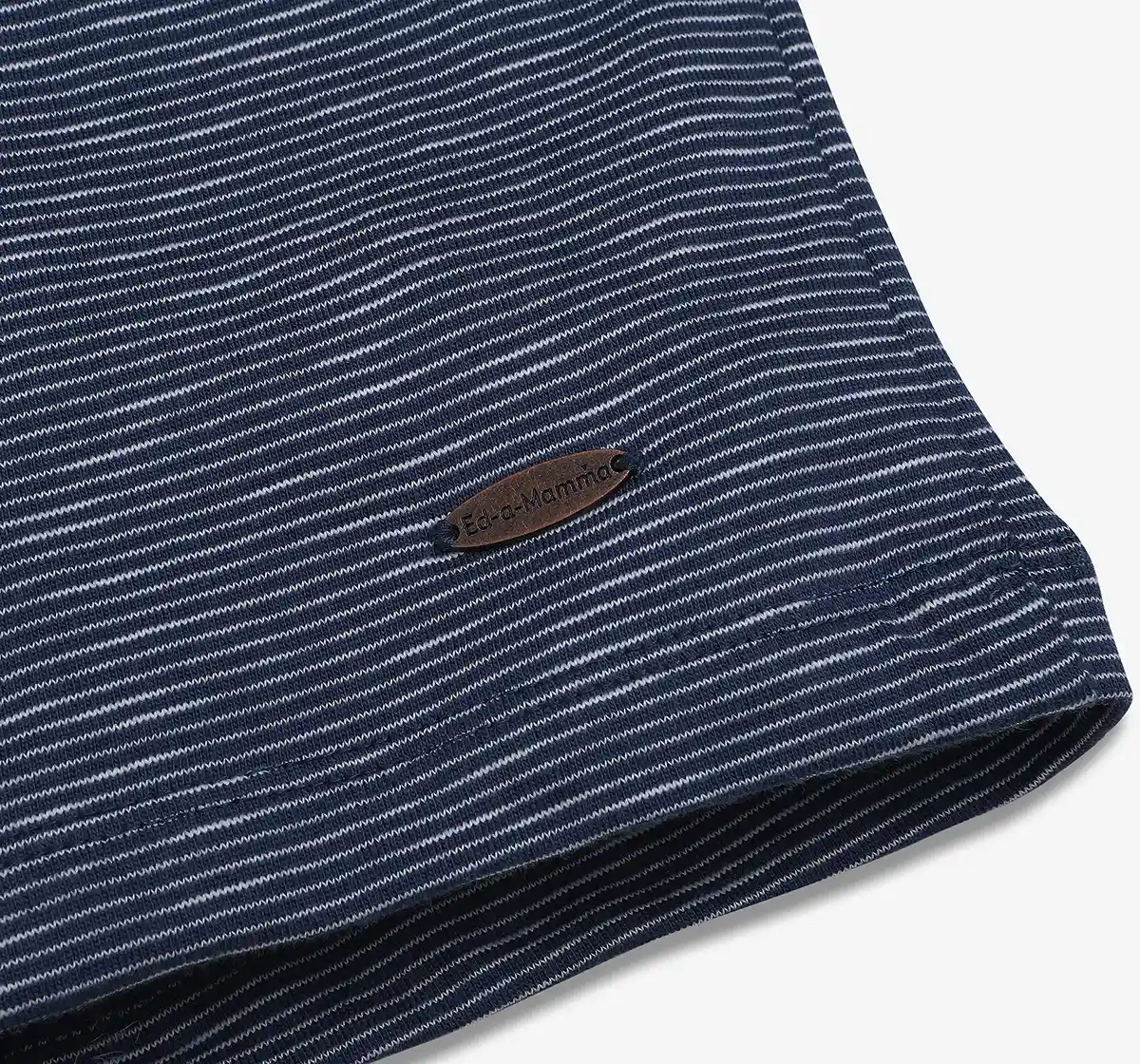 Boys Striped 100% Cotton Shirt - Black